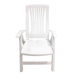 SPRING V10 WHITE PLASTIC PP LEISURE CHAIR เก้าอี้พักผ่อนพลาสติก  V10 สีขาว โต๊ะและเก้าอี้ เฟอร์นิเจอร์นอกบ้าน สวนและอุปก