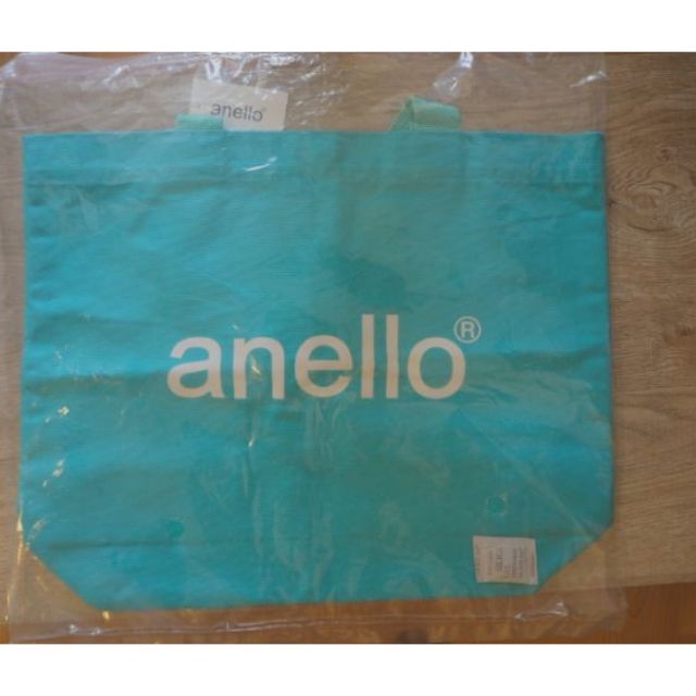 ANELLO Tote bag กระเป๋าผ้า​ใบใหม่ สีเขียวน้ำทะเล