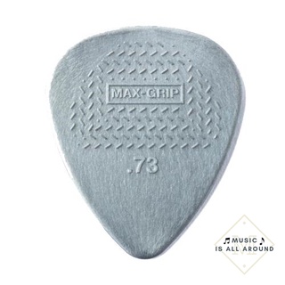 ปิ๊กกีตาร์ Jim Dunlop รุ่น Nylon Standard Max grip ขนาด 0.73 สีเทา (Made in USA)