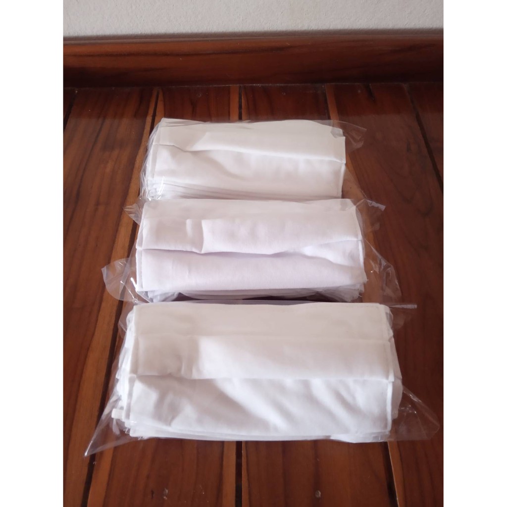 ผ้าปิดจมูก สีขาว 1 แพ็ค 36 ชิ้น เป็นผ้าอย่างดี สามารถ ซักได้
