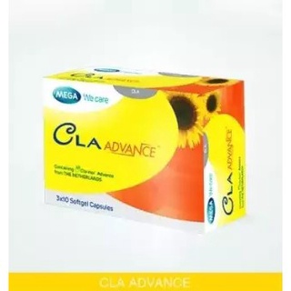 Mega We Care Cla Advance 30 แคปซูล (1 กล่อง) ควบคุมน้ำหนัก เพิ่มการสลายไขมัน เมก้า วีแคร์