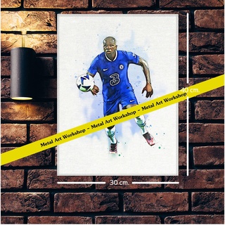 โปสเตอร์ ผ้าแคนวาส Chelsea Kalidou Koulibaly แนวภาพวาดศิลปะนักบอลสวยๆ