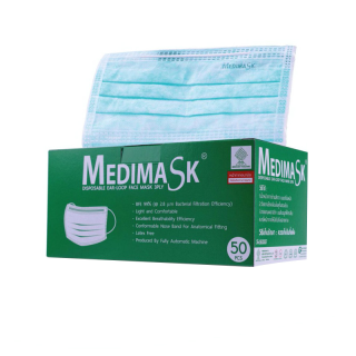 Flash sale ทักchat รับโค้ดMedical medimask LV1 VFE กันไวรัส!! เมดิ หน้ากากอนามัยสีเขียว เกรดการแพทย์