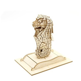 &gt;พร้อมส่ง&lt;&lt;จิ๊กซอว์ไม้ [JIGZLE Wooden Puzzle] Merlion