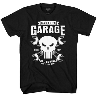 ขายดี เสื้อยืดลําลอง แขนสั้น พิมพ์ลาย Marel Castles Garage ขนาดใหญ่ HB EDnnoc53BBbhlc31