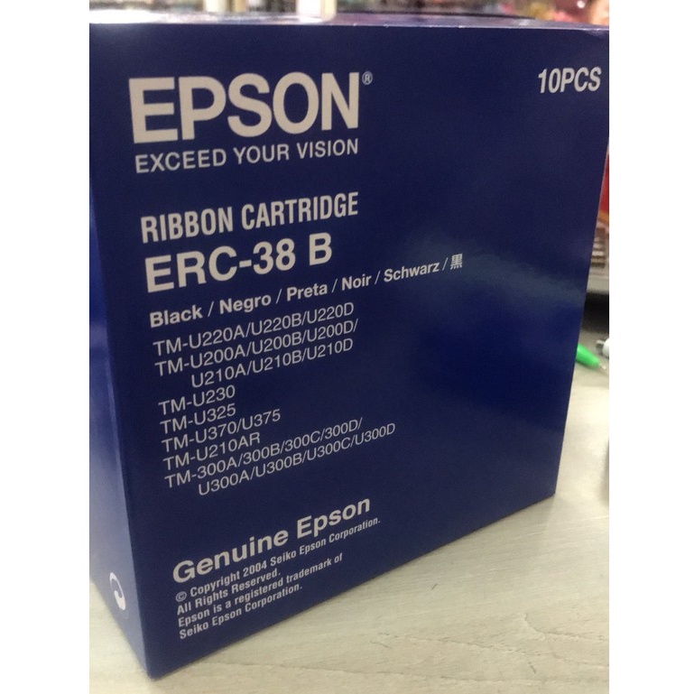 ตลับผ้าหมึก EPSON ERC-38 B แพ็ค 10 ตลับ - Plawalstationery - ThaiPick