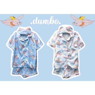 👚ชุดนอน ลายช้างดัมโบ้ มี 2 สี👚