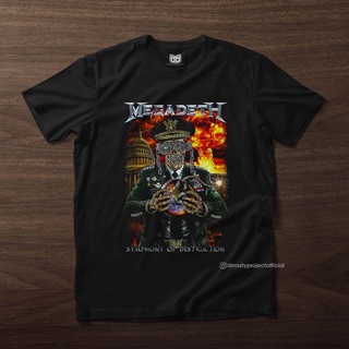 เสื้อยืด ผ้าฝ้าย พรีเมี่ยม พิมพ์ลาย Megadeth Symphony