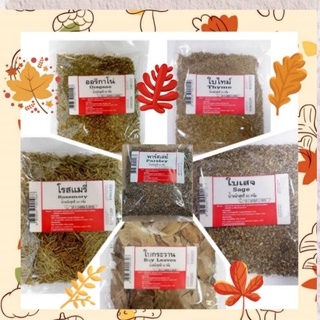 (พร้อมส่ง) Oregano Sage Thyme Rosemary Parsley Bay Leaves ออริกาโน่ เสจ ไทม์ โรสแมรี่ พาสลีย์ เบย์ ลีฟ ขนาด 50 กรัม