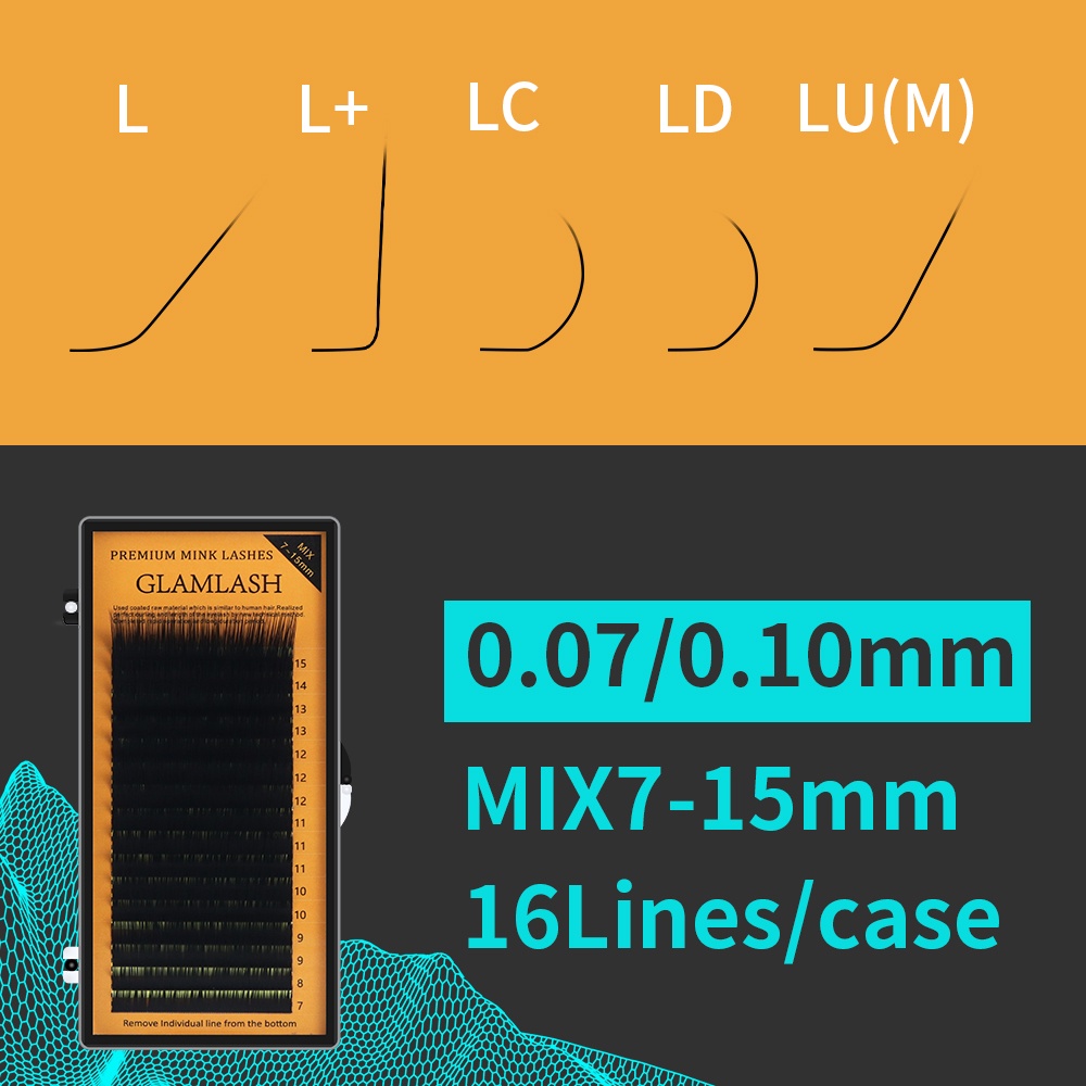 LC LD LD LU 0.07 ขนตากราฟต์หนาขนาดเดียว