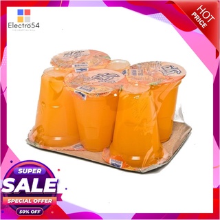 ดีโด้ น้ำส้ม10% แบบถ้วย 140 มล. แพ็ค 6 ถ้วยน้ำผักและน้ำผลไม้Deedo Orange Juice 10% 160 ml x 6