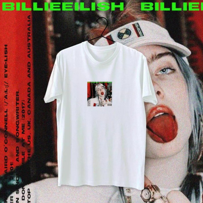 เสื้อยืด Billie EILISH ภาพถ่าย ALBUM PRINTING