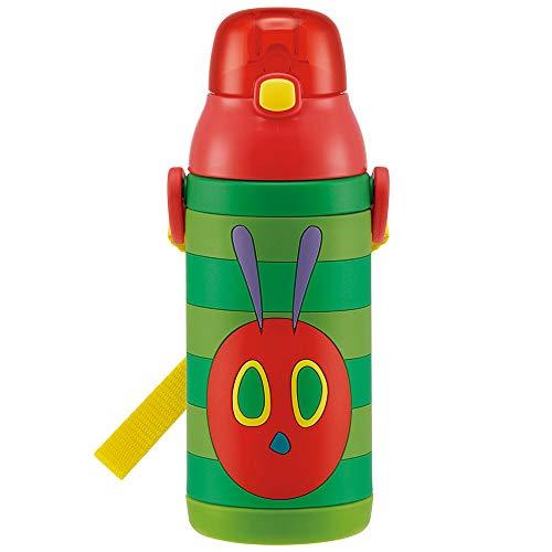 Skater SSPV4-A Stainless Steel Kids Water Bottle 380ml Straw Drinking 3D Harapeko Aomushi SSPV4