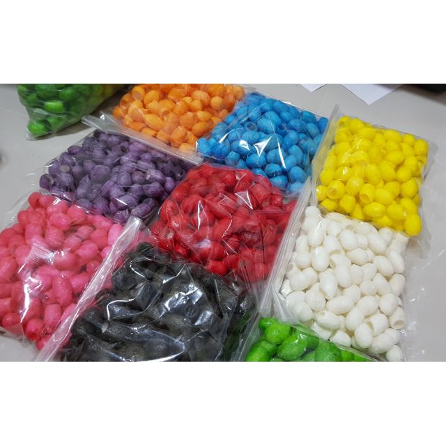 ขายส่ง ‼️‼️รังไหมเคลือบสบู่ ถุง 100 ชิ้น