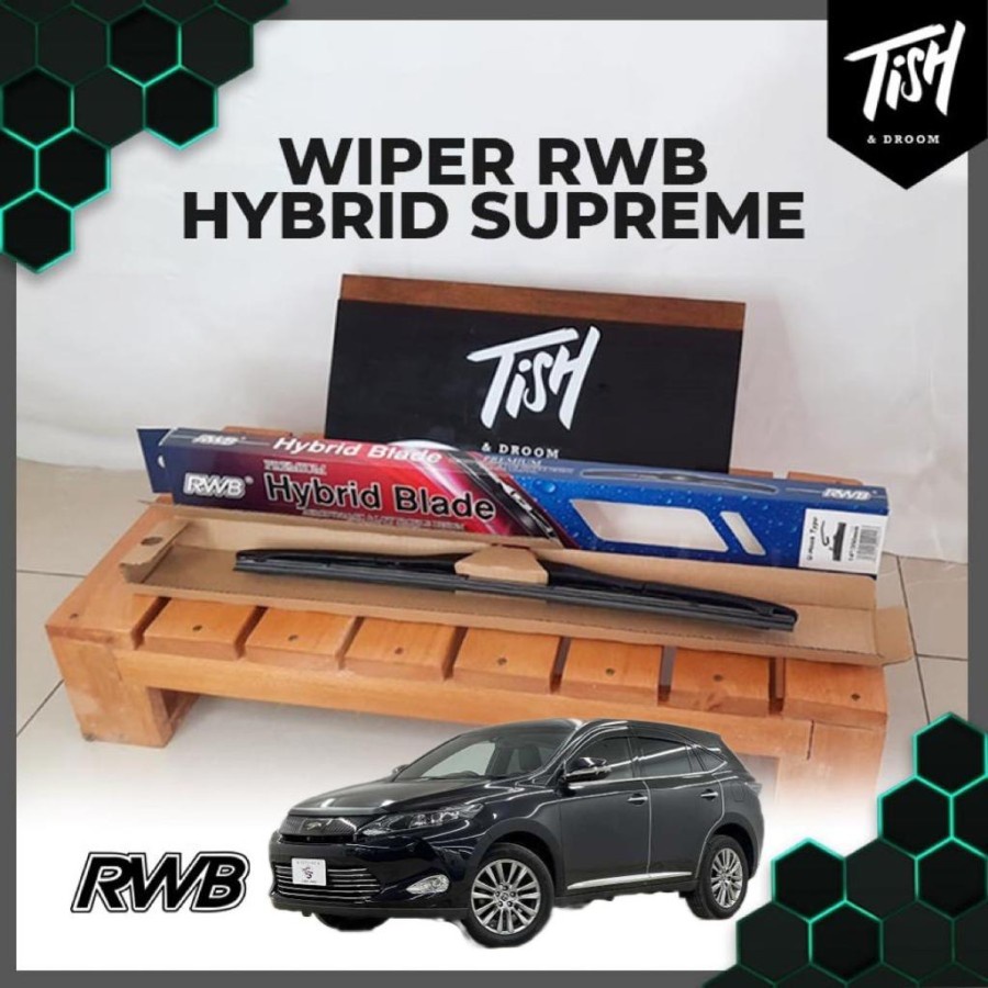 Harrier Wiper Gen3 2013-2019 Hybrid RWB Supreme 2 ชิ้น