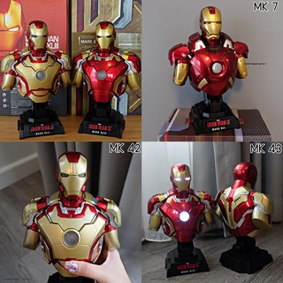 (พร้อมส่ง) ไอรอนแมนครึ่งตัวใหญ่ พร้อมไฟ LED และฐาน MK7 42 43 ลูกค้าใหม่มีส่วนลด 100.- บาท ไม่จำกัดจำนวน