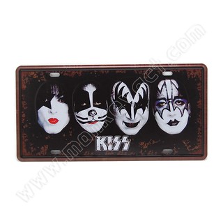 ป้ายสังกะสีวินเทจ Kiss