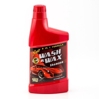 แซมพูล้างรถสูตร 2in1ที่มีสารเคลือบสีรถยนต์ แว๊กซี่วอชแอนด์แว๊กWaxy Wash