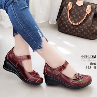 Ladyloveshoe🌷รองเท้าหนังเเท้💯 พร้อมส่งจ้าส้นรองเท้าสูง2นิ้ว