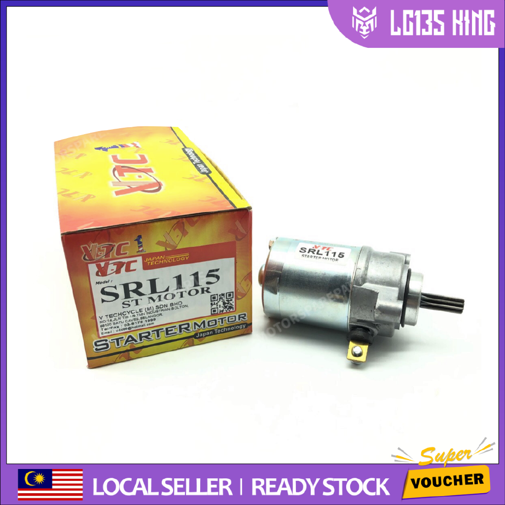 YAMAHA SRL115 LAGENDA115 SRL115ZR SRL115Z STARTER มอเตอร์ VTC