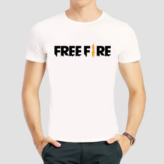 เสื้อ FREEFIRE (งานดี ถูกที่สุด) ฟรีฟราย พร้อมส่ง (ผ้าดี cotton100, สกรีนแบบเฟล็ก PU)