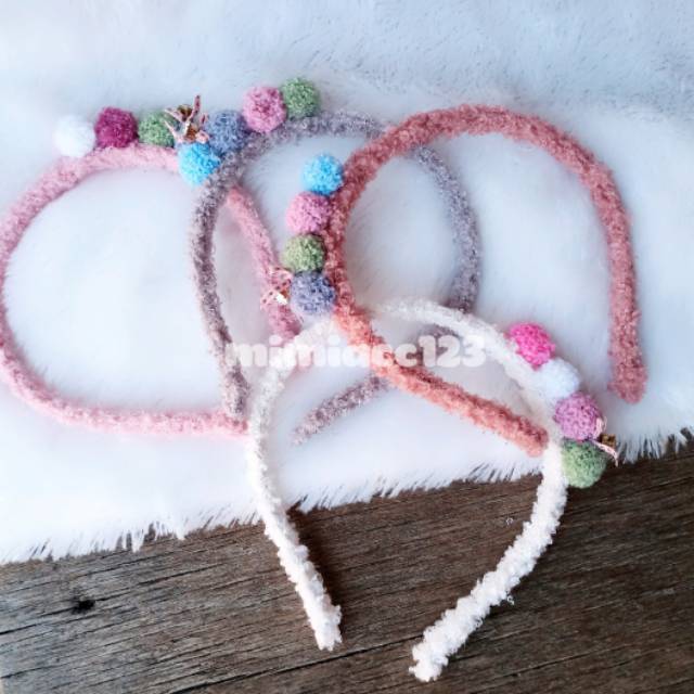 KOREAN BANDANA/ POM BANDANA/ CUTE BANDANA