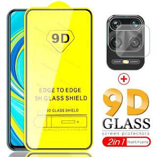 2 - in - 1 9 d full glue กระจกป้องกันรอยหน้าจอสําหรับ xiaomi 9s redmi note 9 s pro max 9pro