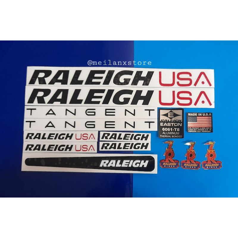 สติ๊กเกอร์ติดจักรยาน Raleigh Usa