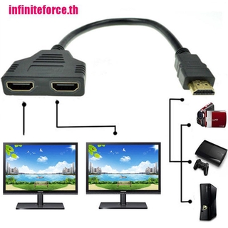 (Inxth) ใหม่ ตัวแปลงสายเคเบิล พอร์ต Hdmi ตัวผู้ 1080p เป็นตัวเมีย 2 เข้า 1 ออก 2