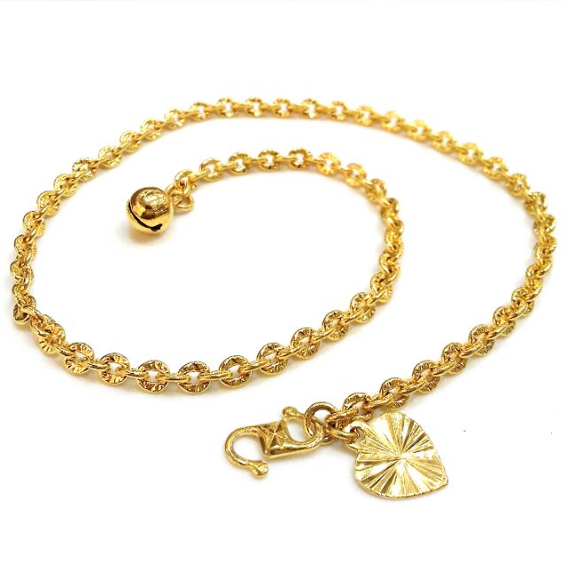Anklet Pure 24K Gold Gold Plated