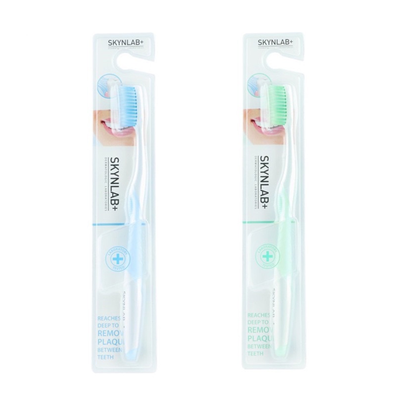 ซื้อ [ซื้อ 1 แถม 1!] SKYNLAB สกินแล็บ แปรงสีฟันระดับพรีเมี่ยม ขนนุ่ม (1 ชุดได้สินค้า 2 แท่ง)