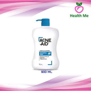 ACNE AID GENTLE 900ML สีฟ้า สบู่เหลว สูตรอ่อนโยน ผิวมัน เป็นสิว ผิวหน้าและผิวกาย แอคแน่ เอด 1000 มล.