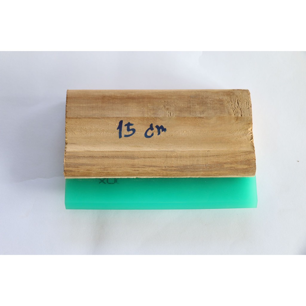 TSC007 ยางปาดสีสกรีน ด้ามไม้เนื้อแข็งอย่างดี ขนาดต่าง มีทั้งยางตัวV และยาตัวU