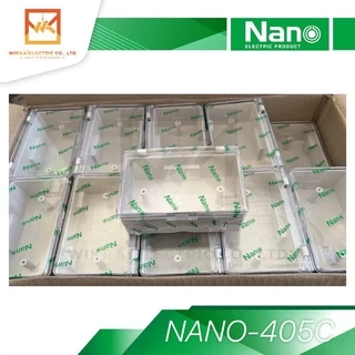 NANO กล่องกันน้ำฝาใส มีฝา 2x4 แนวตั้ง แนวนอน กล่องฝาปิดกันน้ำ กันน้ำ กล่องกันน้ำ กล่องกันน้ำมีฝา รหัส 405C 406C