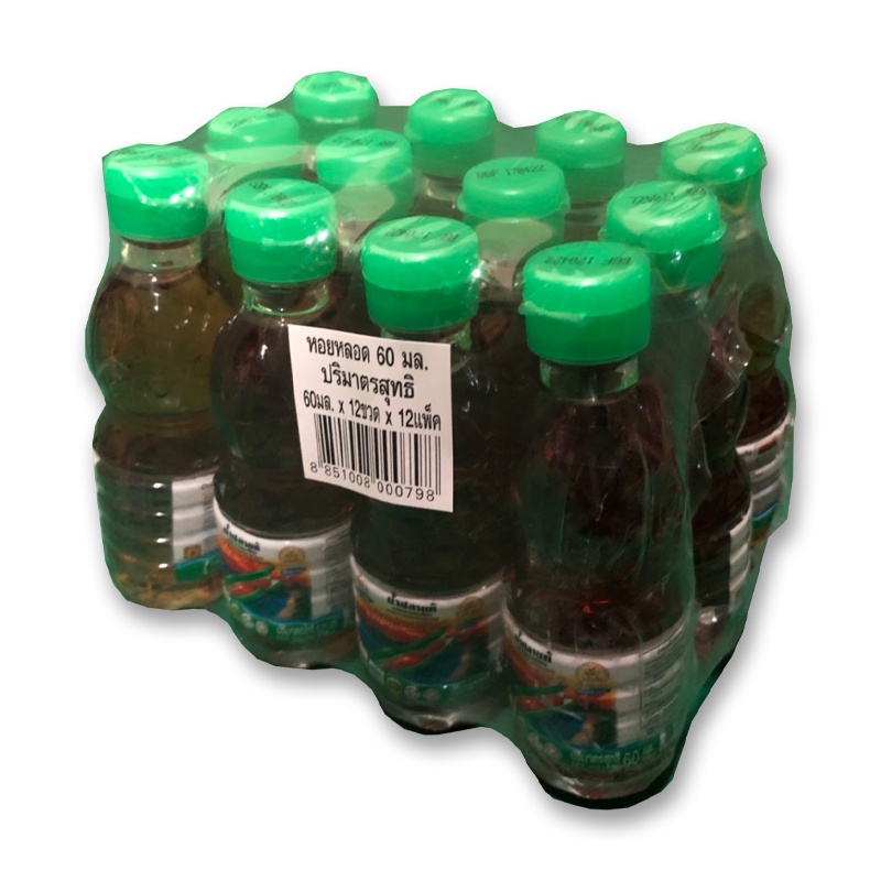 โปรโมชัน! หอยหลอด น้ำปลา 60 มล. x 12 ขวด Razor Clam Fish Sauce 60 mlx12