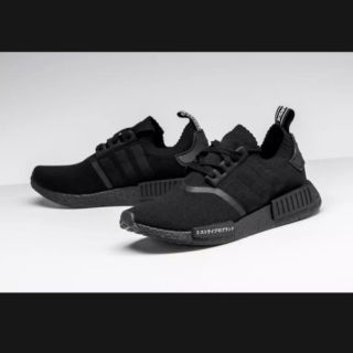 New ใหม่ แท้ 100% Adidas uk8 nmd ri primeknit japan in triplet black