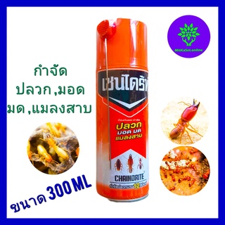 ฉีดกำจัดปลวก แมลงสาบ  มอด มด 300 ml เชนไดร้ท์ กำจัดได้ปลวก ได้รวดเร็ว ออกฤทธิ์เร็ว ใช้ได้ทั้งในบ้าน และ นอกบ้านกำจัดปลวก