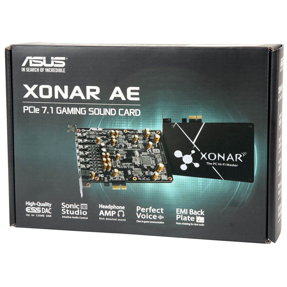 SOUND CARD (ซาวด์การ์ด) ASUS XONAR AE 7.1 PCI-E Hi-Res Gaming Sound Card Warranty 3 - y