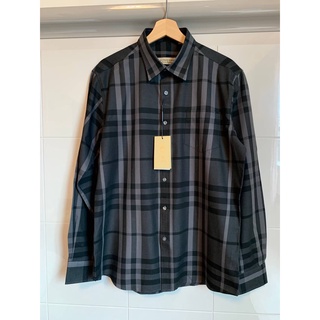 BURBERRY BLACK LABEL CLASSIC CHECK CASUAL LONG SLEEVE SHIRT เสื้อเชิ้ตแขนยาวคอปก ลายสก็อต