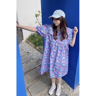 💜🌷💜Cartoon Tulips Dress💜🌷💜 ป้ายypy