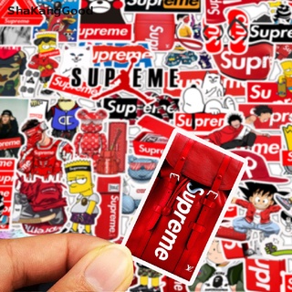 Skth สติกเกอร์แฟชั่น Supreme Series กันน้ํา สําหรับติดตกแต่งสเก็ตบอร์ด 50 ชิ้น