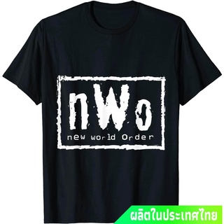 NOW มวยปล้ำอาชีพ มวย มวยปล้ำลีก อเมริกา WWE NWo คอกลม ผ้าฝ้ายแท้ เสื้อยืด ผ้าฝ้ายแท้