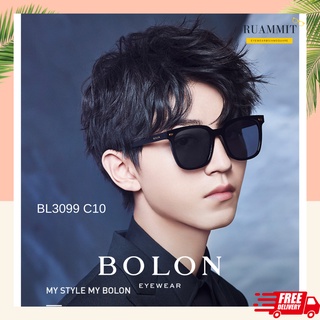 แว่นกันแดด BOLON Tucson BL3099 C10, C90 แว่นกันแดดทรงเหลี่ยม แว่นกันแดดPolarized จัดส่งฟรี!!