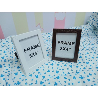 กรอบรูป 3x4" สีขาว สีดำ สีโอ๊ค ขอบกรอบหนา 1.5 cm.