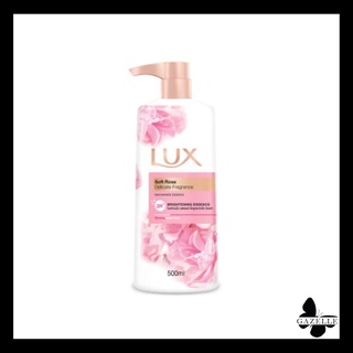 ลักส์ ครีมอาบน้ำ ซอฟท์ โรส ผิวดูกระจ่างใส มีออร่า (500 มล.) Lux Body Wash Soft Rose