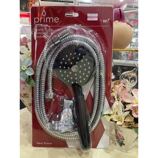 ฝักบัวอาบน้ำ Prime -HS-4100B สีดำ+สายโครเมียม รหัส 9508112