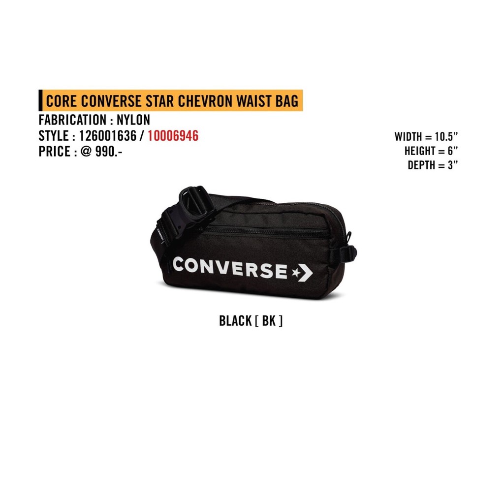 converse star chevron waist bag