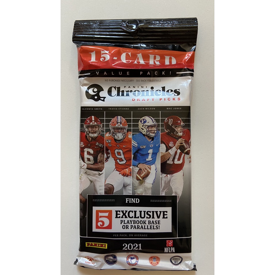 'พร้อมส่ง' 2021 Panini Chronicles Draft Picks NFL Value Pack / Fat Pack / Cello Pack การ์ดสะสมอเมริกันฟุตบอล
