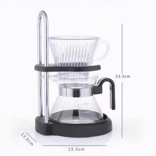 บ้านต้มมือชุดกาแฟหม้อหยดชนิดปรับปากกรองถ้วยมือต้มกาแฟ 350 มิลลิลิตร Hand-held coffee maker