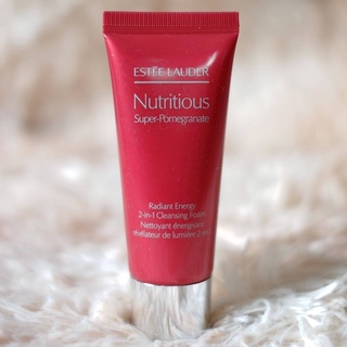 ESTEE LAUDER Nutritious Super-Pomegranate Radiant Energy 2-in-1 Cleansing Foam  ขนาด 30ml ของแท้100%